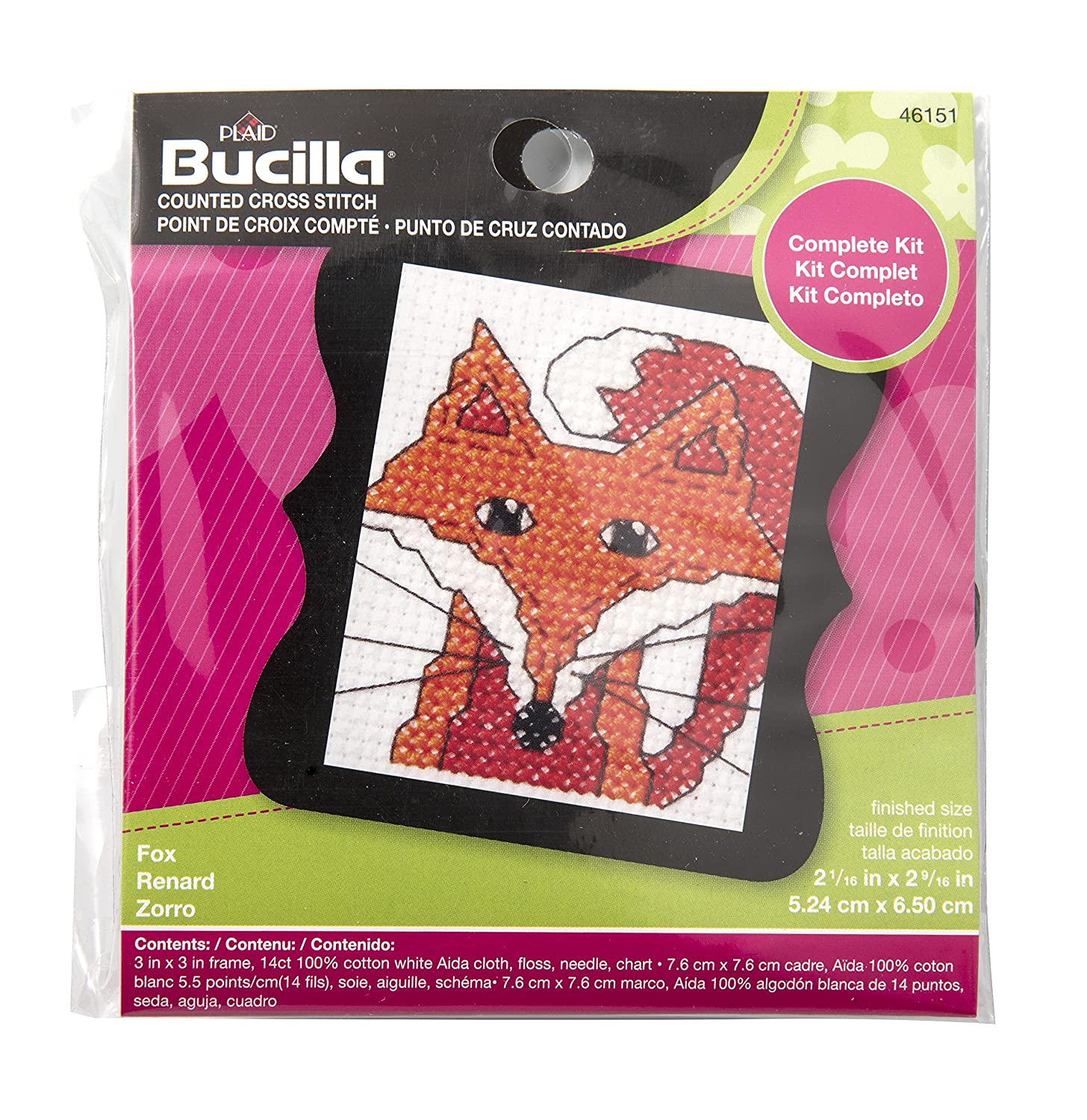 Beginner Fox Cross Stitch Mini Kit